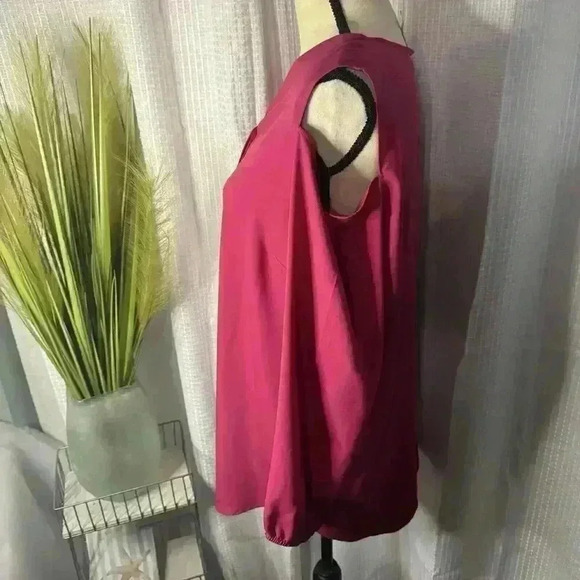 Chicos Women’s 2 US L Cold Shoulder Tunic Hidden Button Long Sleeve Blouse Top - Picture 4 of 11